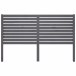 vidaXL Testiera per Letto Grigia 126x4x100cm in Legno Massello di Pino - Vista aggiuntiva 3
