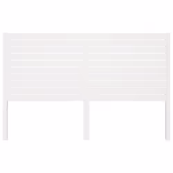 vidaXL Testiera per Letto Bianca 186x4x100cm in Legno Massello di Pino - Vista aggiuntiva 3