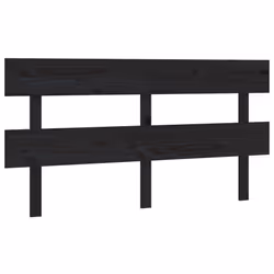 vidaXL Testiera per Letto Nera 164x3x81 cm in Legno Massello di Pino - Vista aggiuntiva 2