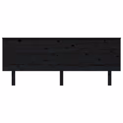 vidaXL Testiera per Letto Nera 204x6x82,5 cm in Legno Massello di Pino - Vista aggiuntiva 3