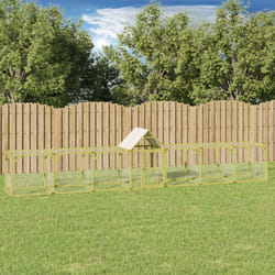 Pollaio in Legno Massello di Pino Impregnato Esterno varie dimensioni dimensioni: 700 x 100 x 150 cm
