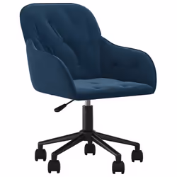 Sedie da Pranzo Girevoli 2 pz Blu in Vellutocod mxl 121492 - Vista aggiuntiva 3