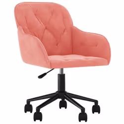 Sedie da Pranzo Girevoli 2 pz Rosa in Vellutocod mxl 97575 - Vista aggiuntiva 3