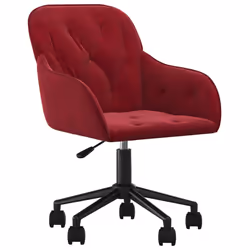 Sedie da Pranzo Girevoli 2 pz Rosso Vino in Vellutocod mxl 73578 - Vista aggiuntiva 3