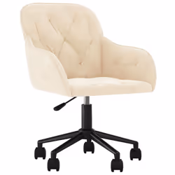Sedie da Pranzo Girevoli 2 pz Crema in Vellutocod mxl 73575 - Vista aggiuntiva 3