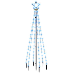 Vidaxl - Albero di Natale con Puntale Blu 108 led 180 cm