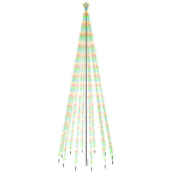 Albero di Natale con Puntale Colorato 732 LED 500 cm vidaXL