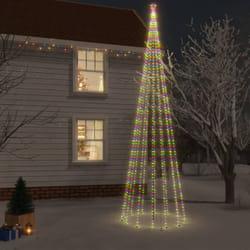Albero di Natale, Albero effetto Realistico con Puntale Colorato 1134 led 800 cm Vidaxl