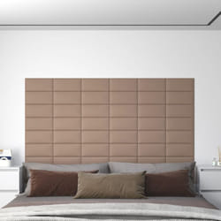 Vidaxl - 12 pz Pannelli Murali, Pannelli a Parete Cappuccino 30x15 cm in Similpelle 0, 54 m²