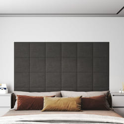 Vidaxl - 12 pz Pannelli Murali, Pannelli a Parete Grigio Scuro 30x30 cm in Tessuto 1, 08 m²