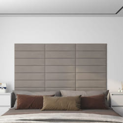 Vidaxl - 12 pz Pannelli Murali, Pannelli a Parete Grigio Chiaro 60x15 cm Velluto 1, 08 m²