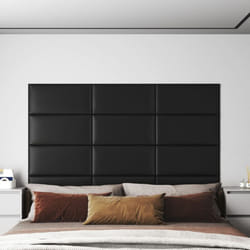 Vidaxl - Pannelli Murali 12 pz Neri 60x30 cm Similpelle 2,16 m² 614928
