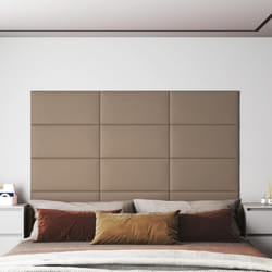 Vidaxl - Pannelli Murali 12 pz Cappuccino 60x30 cm Similpelle 2,16 m²