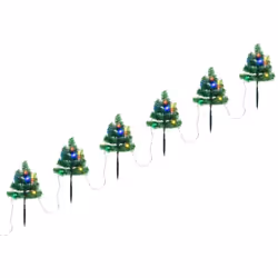 Create una meravigliosa atmosfera festiva nel vostro spazio esterno con questi incantevoli alberi di Natale con LED! Varie ap ...