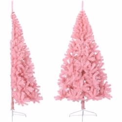 Create una magica atmosfera natalizia nella vostra casa con questo albero di Natale artificiale a metà! Albero di Natale cesp ...