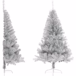 Create una magica atmosfera natalizia nella vostra casa con questo albero di Natale artificiale a metà! Albero di Natale cesp ...