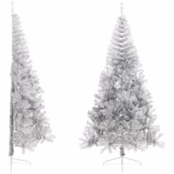 Create una magica atmosfera natalizia nella vostra casa con questo albero di Natale artificiale a metà! Albero di Natale cesp ...