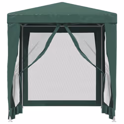 vidaXL Tenda per Feste con 4 Pareti Laterali in Rete Verde 2x2 m HDPE - Vista aggiuntiva 3