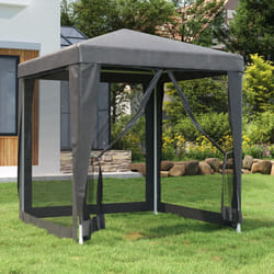 vidaXL Tenda per Feste con 4 Pareti in Rete Antracite 2x2 m in HDPE