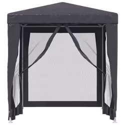 vidaXL Tenda per Feste con 4 Pareti in Rete Antracite 2x2 m in HDPE - Vista aggiuntiva 3