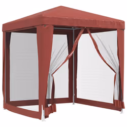 vidaXL Tenda per Feste con Pareti Laterali in Rete 2x2 m HDPE - Vista aggiuntiva 2