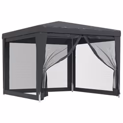 Tendaper Feste con 4 Pareti in Rete Antracite 3x3 m in HDPEcod mxl 95430 - Vista aggiuntiva 2