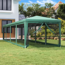Questa tenda per feste super cool è caratterizzata da un robusto telaio in ferro, un tetto impermeabile e 10 pareti laterali  ...