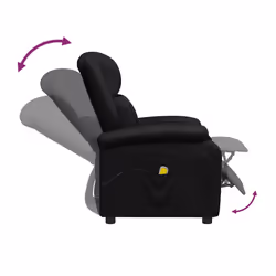 VidaXL 344181 sedia massaggiante elettrica Nero - Vista aggiuntiva 6