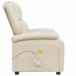 VidaXL 344182 sedia massaggiante elettrica Crema - Vista aggiuntiva 4