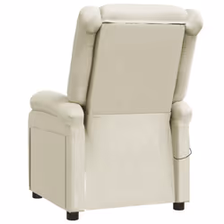 VidaXL 344182 sedia massaggiante elettrica Crema - Vista aggiuntiva 5