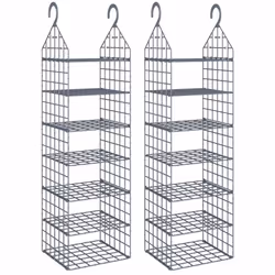 Organizer per Armadio da Appendere con 7 Ripiani 2 pzcod mxl 125528 - Vista aggiuntiva 2