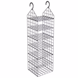 Organizer per Armadio da Appendere con 7 Ripiani 2 pzcod mxl 125528 - Vista aggiuntiva 3