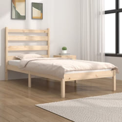 Giroletto in Legno Massello di Pino 90x190 cm Single Vidaxl 73112