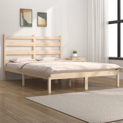 vidaXL Giroletto senza Materasso in Legno Massello 160x200 cm