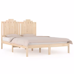 vidaXL Giroletto in Legno Massello di Pino 140x190 cm - Vista aggiuntiva 2