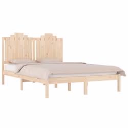 vidaXL Giroletto in Legno Massello di Pino 140x190 cm - Vista aggiuntiva 3
