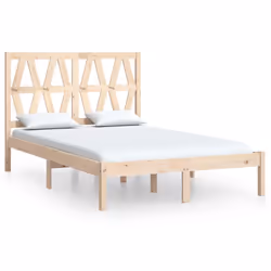 vidaXL Giroletto in Legno Massello di Pino 140x190 cm - Vista aggiuntiva 2
