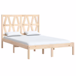 vidaXL Giroletto in Legno Massello di Pino 140x190 cm - Vista aggiuntiva 3