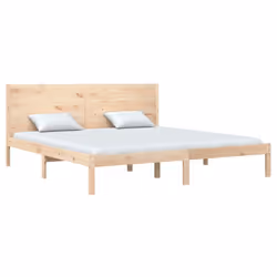 vidaXL Giroletto senza Materasso 200x200 cm in Legno Massello di Pino - Vista aggiuntiva 3