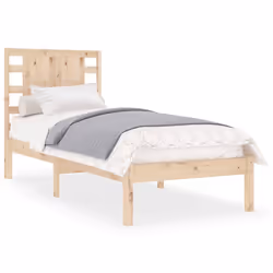 vidaXL Giroletto in Legno Massello 90x190 cm Single - Vista aggiuntiva 2