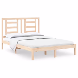 vidaXL Letto senza Materasso 140x190 cm in Legno Massello di Pino - Vista aggiuntiva 2