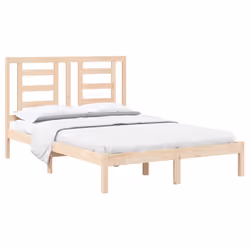 vidaXL Letto senza Materasso 140x190 cm in Legno Massello di Pino - Vista aggiuntiva 3