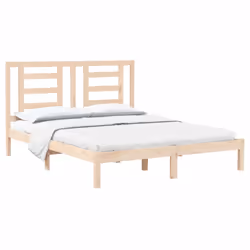 vidaXL Giroletto senza Materasso 160x200 cm in Legno Massello di Pino - Vista aggiuntiva 3