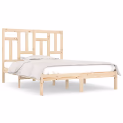 vidaXL Giroletto senza Materasso 160x200 cm in Legno Massello di Pino - Vista aggiuntiva 2