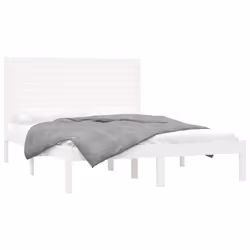 vidaXL Giroletto Bianco in Legno Massello 140x200 cm - Vista aggiuntiva 3