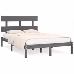 vidaXL Giroletto Grigio in Legno Massello 200x200 cm - Vista aggiuntiva 2