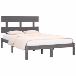 vidaXL Giroletto Grigio in Legno Massello 200x200 cm - Vista aggiuntiva 3
