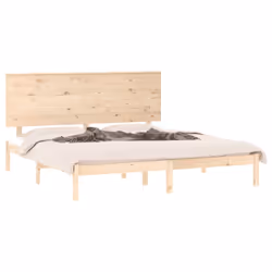 vidaXL Giroletto senza Materasso 200x200 cm in Legno Massello di Pino - Vista aggiuntiva 3