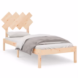 vidaXL Giroletto 90x190 cm Single in Legno Massello - Vista aggiuntiva 2