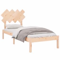 vidaXL Giroletto 90x190 cm Single in Legno Massello - Vista aggiuntiva 3